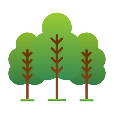 forest icon, vector illustration simple design