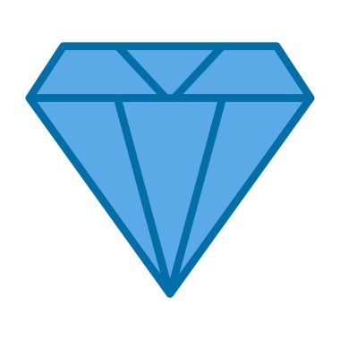 Elmas düz simge, vektör illüstrasyon tasarımı