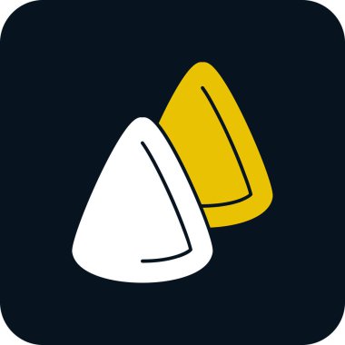 Cuberdon şeker ikonu, Belçika geleneksel tatlısı, vektör illüstrasyonu