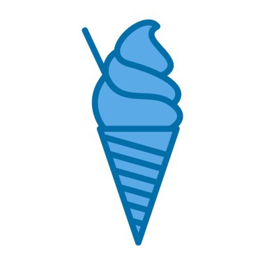dondurma simgesi, vektör illüstrasyonu 