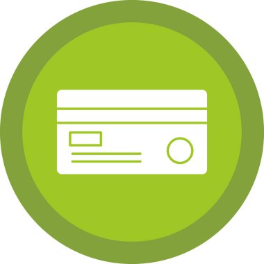 Kredi kartı simgesi, vektör illüstrasyonu