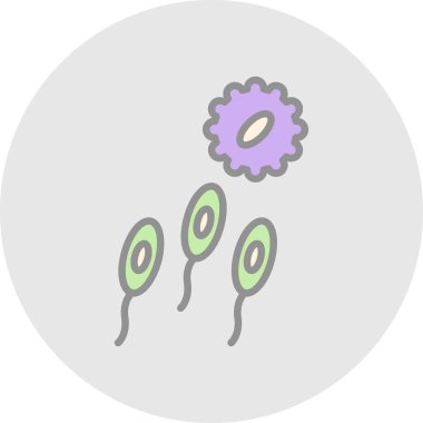 Mikrop. Web simgesi basit illüstrasyon