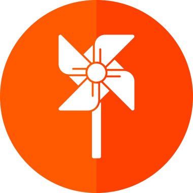 Yel değirmeni Web simgesi basit illüstrasyon