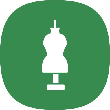 Manken düz vektör simgesi