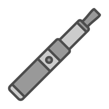 Elektronik sigara. Web simgesi basit illüstrasyon