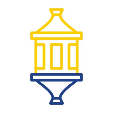 Sarı bir fenerin vektör çizimi