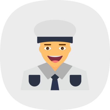 avatar düz simge tasarımı