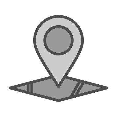 konum pin konum simgesi, vektör arkaplan 
