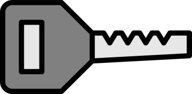 anahtar simgesi, vektör illüstrasyonu basit tasarım