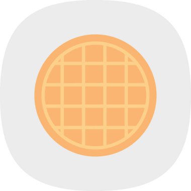 Waffle ağ simgesi, vektör illüstrasyonu 