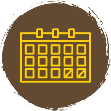 Takvim simgesi, vektör illüstrasyonu basit tasarım