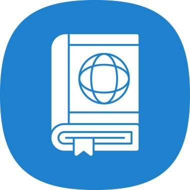 Pasaport web simgesi vektör illüstrasyonu