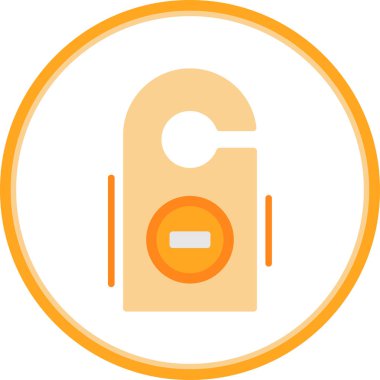 Kapı kilidi simgesi, vektör illüstrasyonu