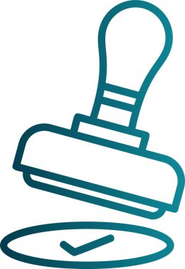 Damga web simge vektör çizim