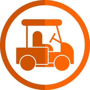 Bir traktörün vektör çizimi