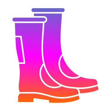 Welly bot simgesi, vektör illüstrasyon tasarımı