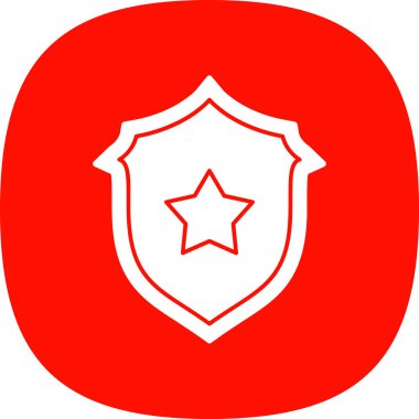 kalkan ikon vektör illüstrasyonu