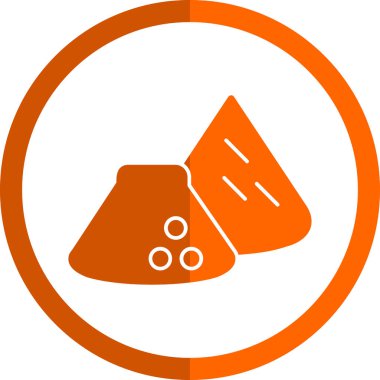 Cuberdon şeker ikonu, Belçika geleneksel tatlısı, vektör illüstrasyonu