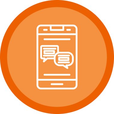 Konuşma baloncukları simgesi, vektör illüstrasyonu