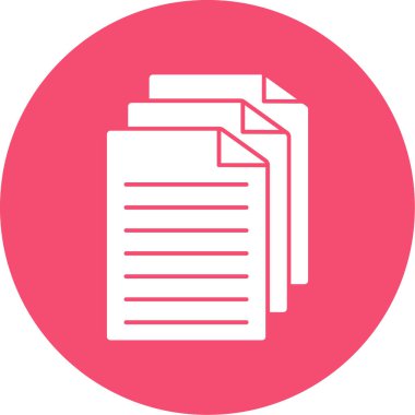 Belge simgesinin vektör illüstrasyonu 