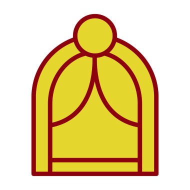 izole edilmiş ortaçağ taç vektör tasarımı