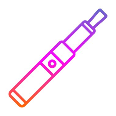 Elektronik sigara. Web simgesi basit illüstrasyon