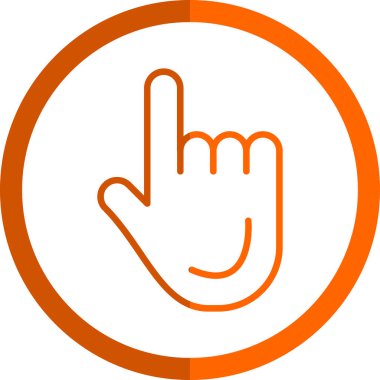 El işaretçisi aşağı simge. vektör illüstrasyonu