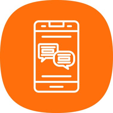 Konuşma baloncukları simgesi, vektör illüstrasyonu