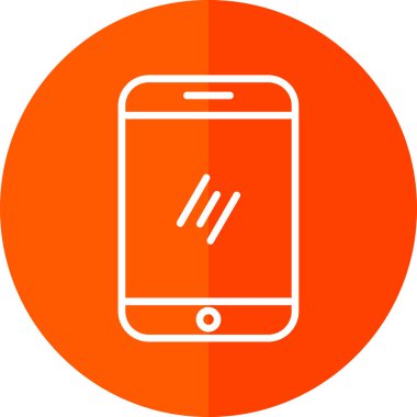 Akıllı telefon simgesinin vektör illüstrasyonu 