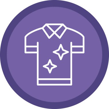 Lekesiz çamaşır ve giysi tasviri için taze ve temiz giysi simgesi