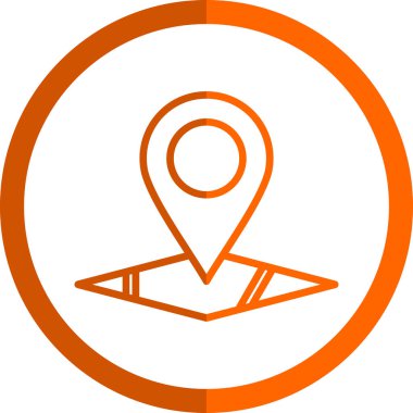 konum pin konum simgesi, vektör arkaplan 