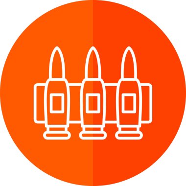 Modern b 'nin vektör illüstrasyonu silah ikonundan yoksun