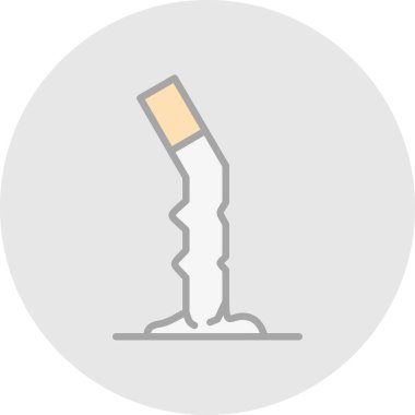 Cigarette butt icon vector illustration 