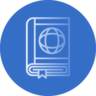 Pasaport web simgesi vektör illüstrasyonu