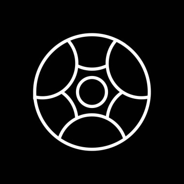 Bir basketbol ikonunun vektör illüstrasyonu