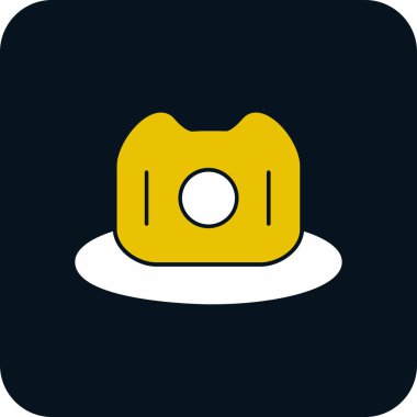 hat simgesi, vektör illüstrasyonu basit tasarım