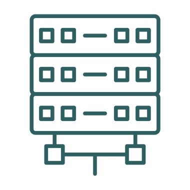 sunucu simgesi, vektör illüstrasyonu basit tasarım