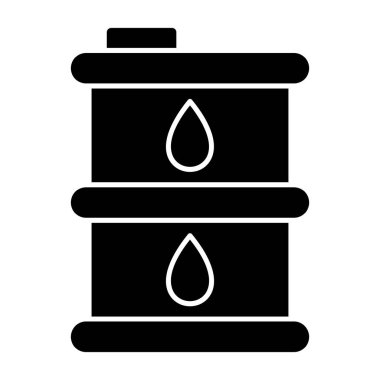 yağ ikonunun vektör varili