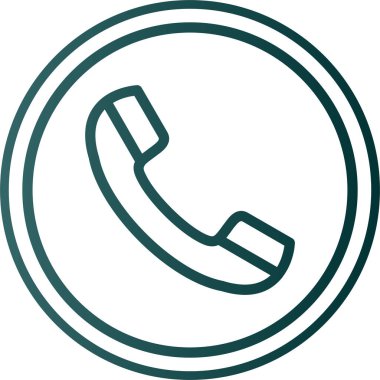 telefon ahizesi simgesi, vektör çizimi basit tasarım