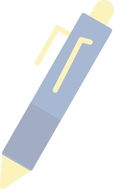 Dolma kalem simgesi, vektör illüstrasyonu basit tasarım