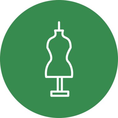 Manken düz vektör simgesi