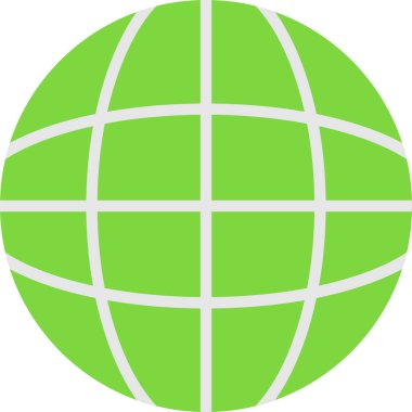 Küre. Web simgesi vektör illüstrasyonu