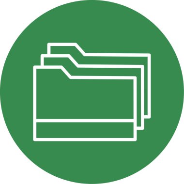 klasör web simgesi, vektör çizim