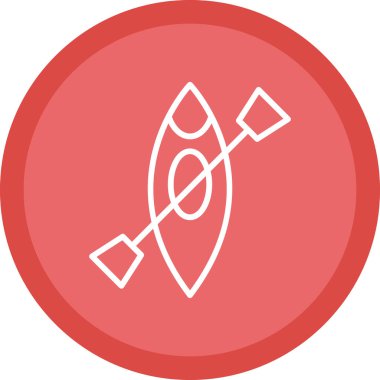 Kano yassı simgesinin vektör illüstrasyonu