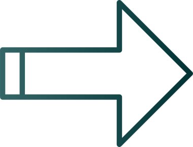 ok simgesi, vektör illüstrasyonu 