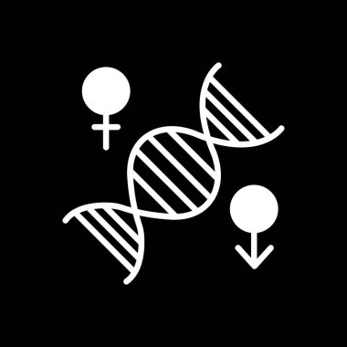 Kromozom web simgesi, vektör illüstrasyonu 