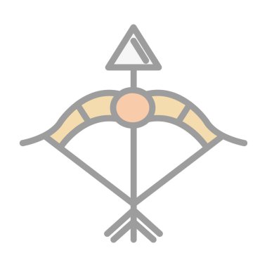 Mısır piramitleri simgesi, vektör illüstrasyonu