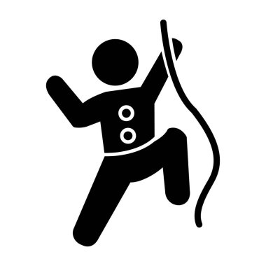 Web simgesi vektör illüstrasyonuna tırmanılıyor