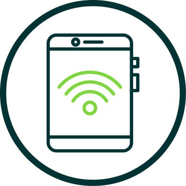 Arkaplanda akıllı telefon simgesi izole edildi. Web sitesi, uygulama, cep telefonu sembolü ve akıllı telefon logosu için son moda telefon şablonu