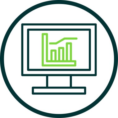 bilgisayar ekran simge vektör çizim